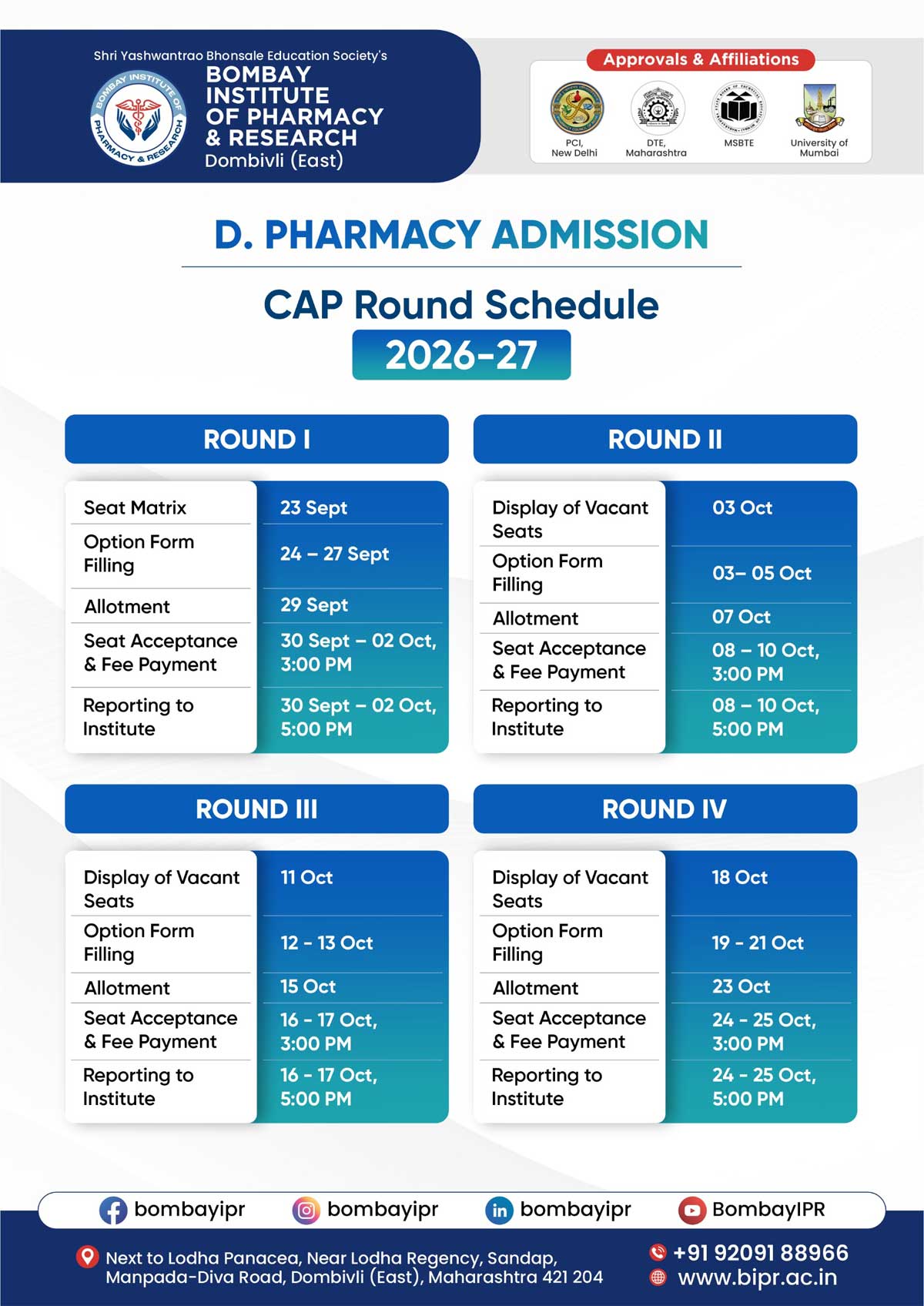 D. Pharmacy Admission