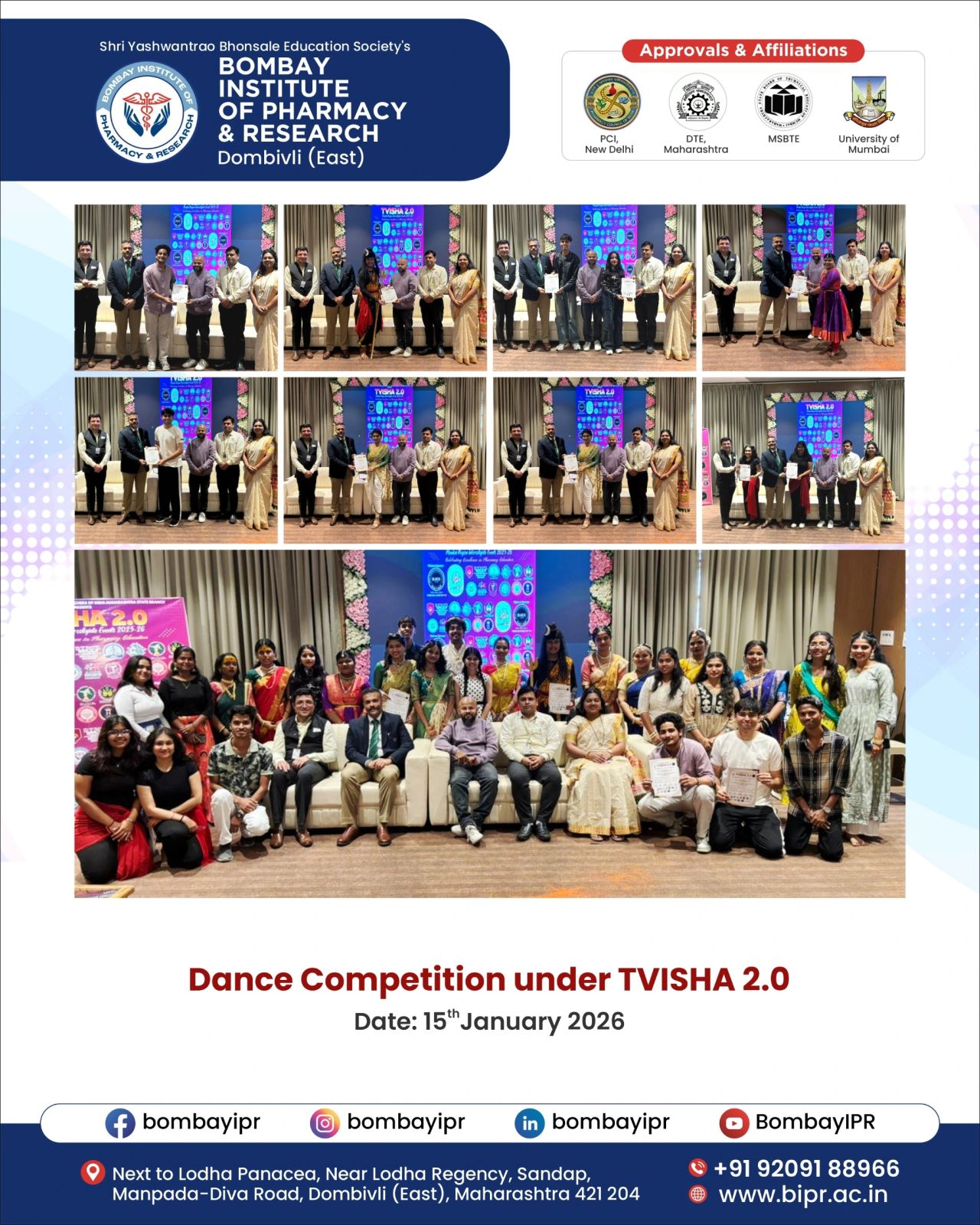 Dance Competition under TVISHA 2.0 2025-2026
