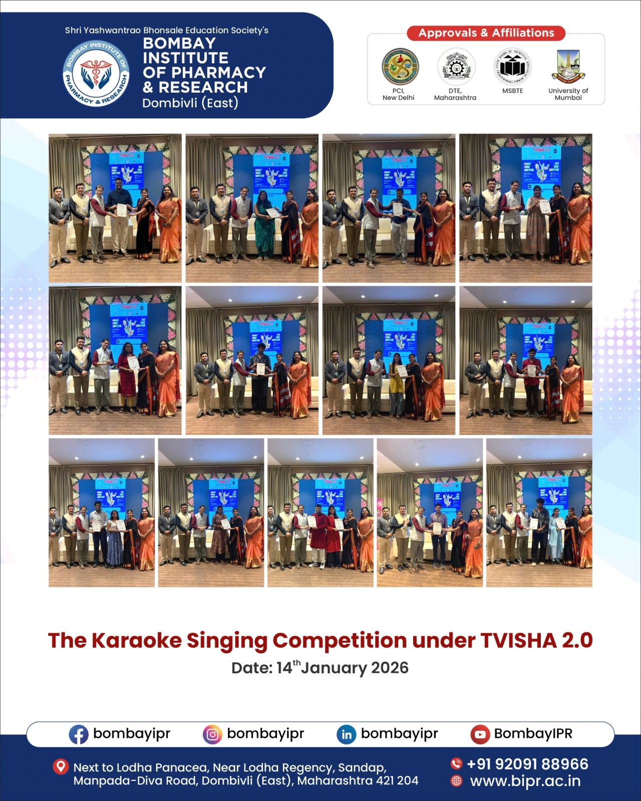 The Karaoke Singing Competition under TVISHA 2.0 2025-2026